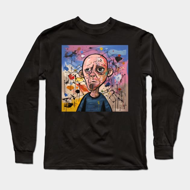 Jackson Pollock Long Sleeve T-Shirt by ComicsFactory